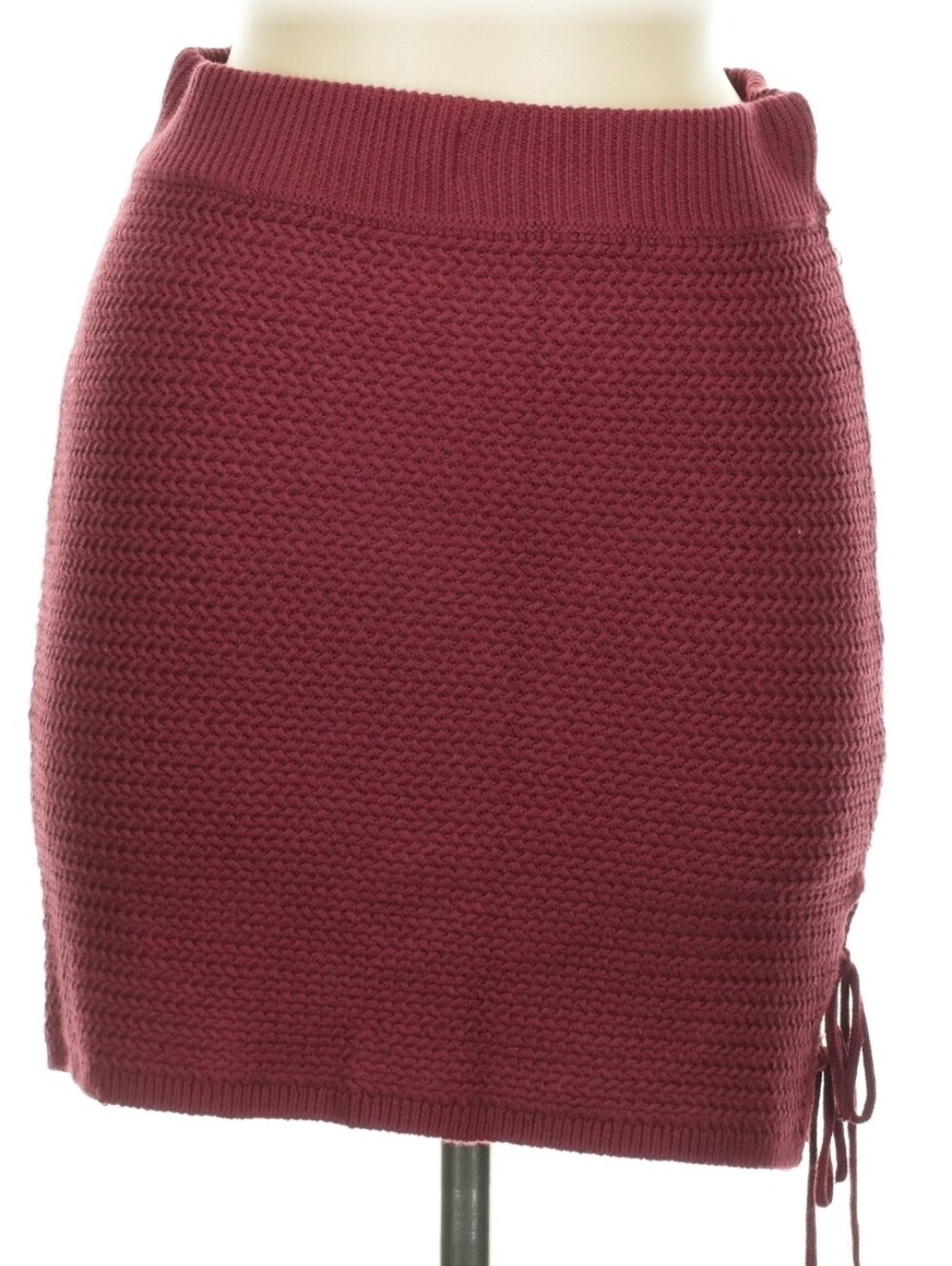 Free People Beach Sweater Mini Skirt ~ Wine